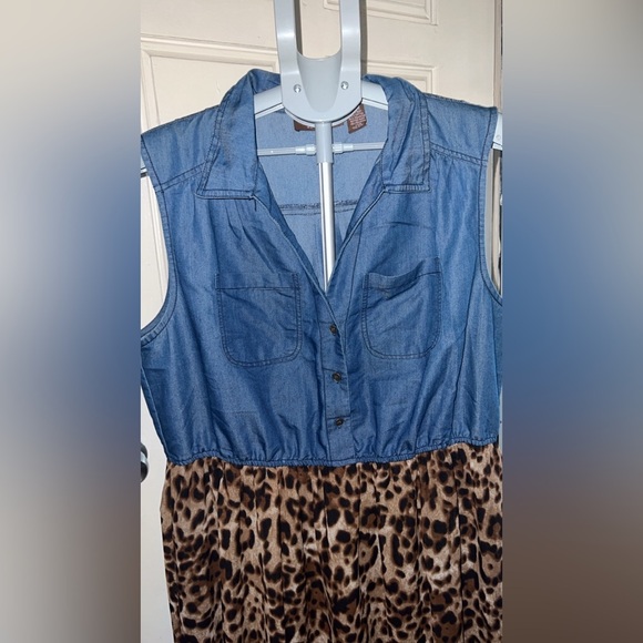 Speed Control- Denim Maxi Dresses for Women - Picture 3 of 8